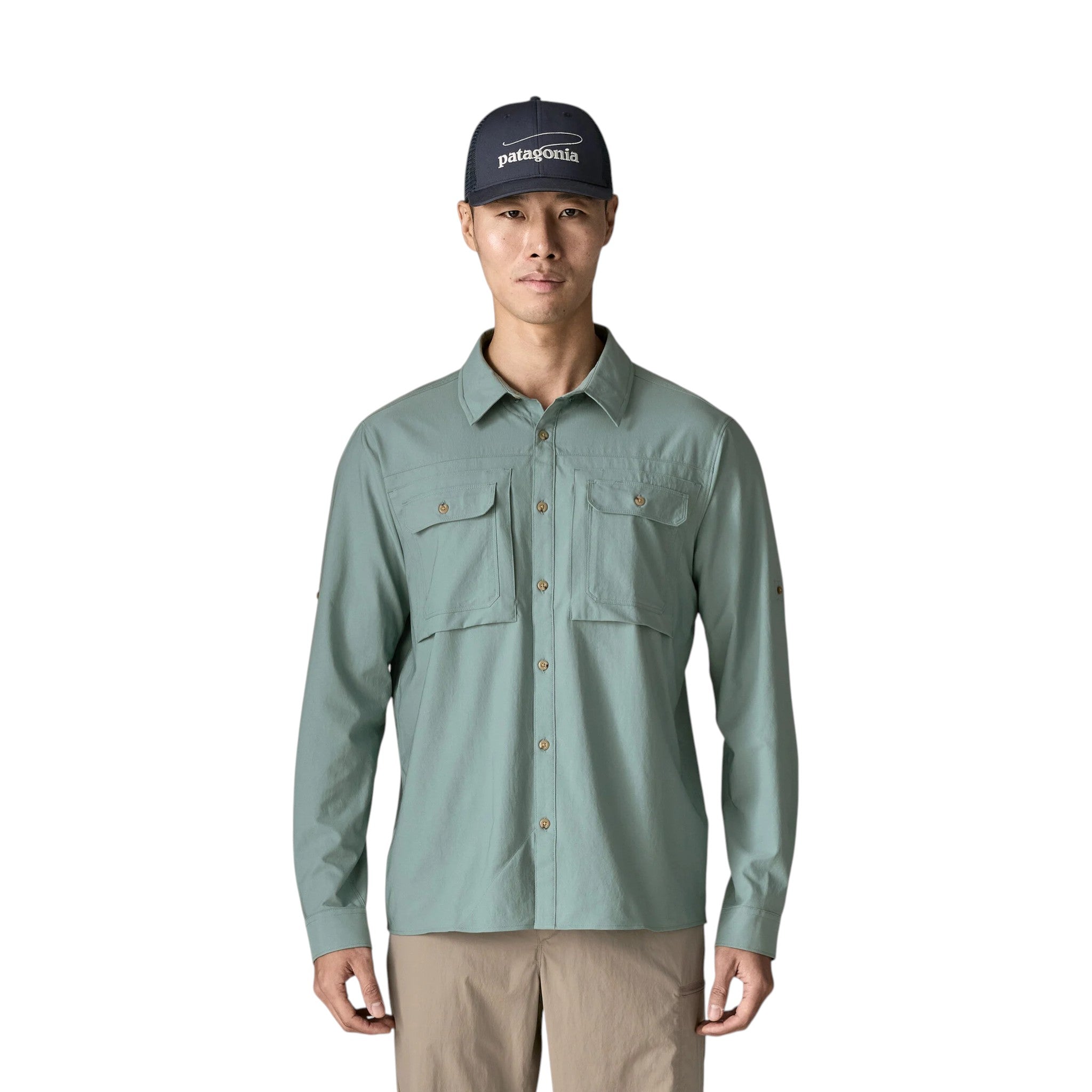 Patagonia Men's L/S Self Guided Sun Shirt - FERAL