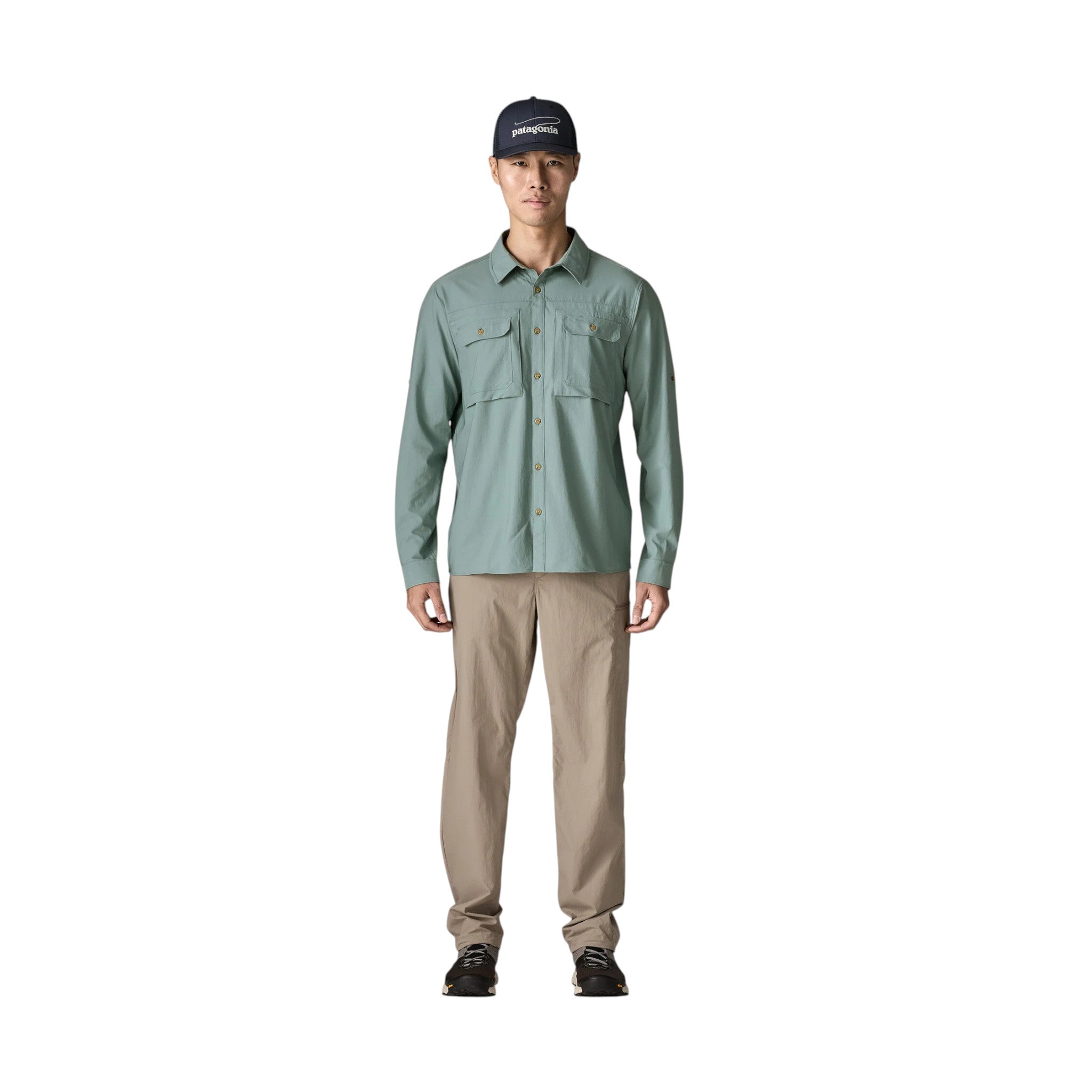 Patagonia Men's L/S Self Guided Sun Shirt - FERAL
