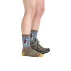 Darn Tough Women's Critter Club Micro Crew Lightweight with Cushions Socks - FERAL