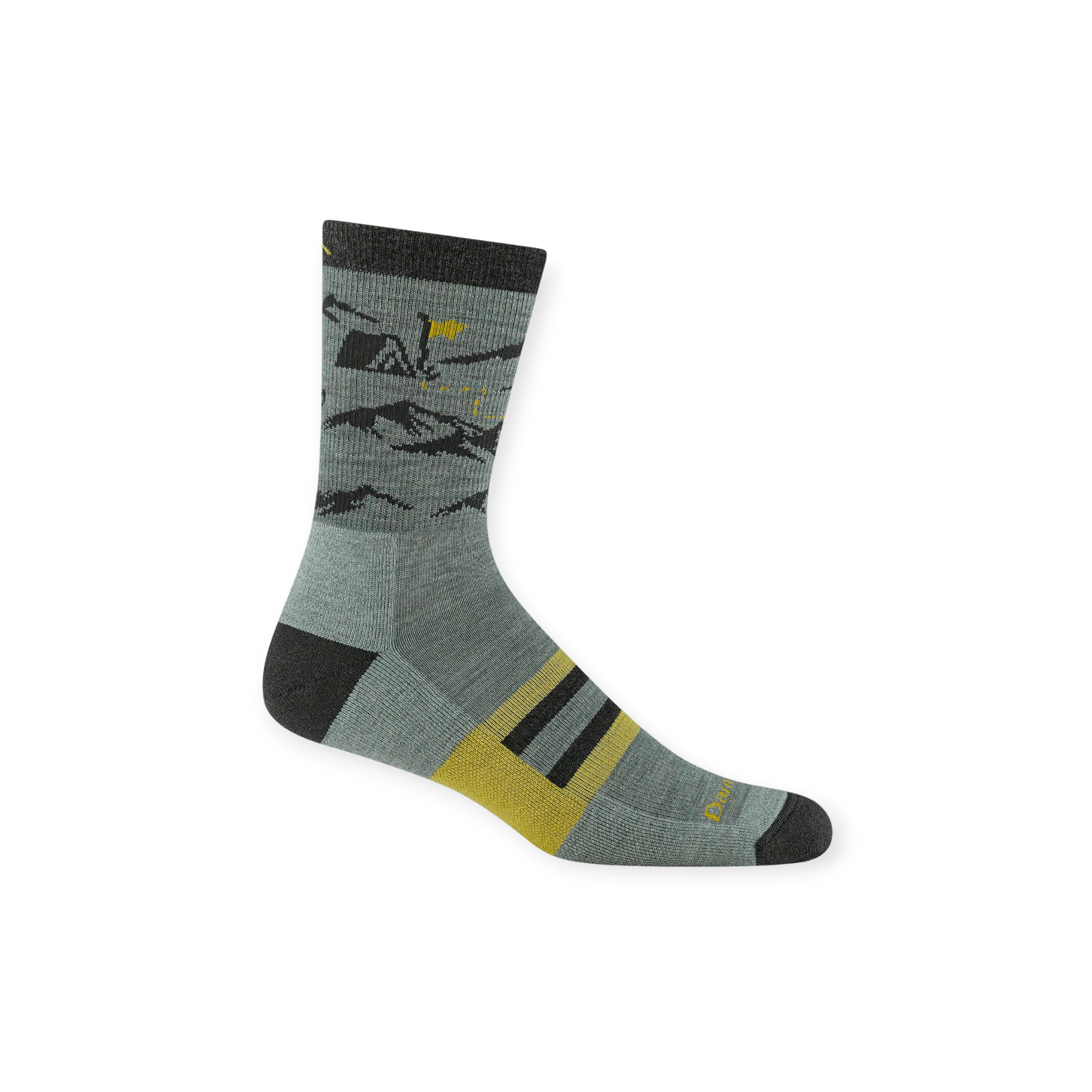 Darn Tough Hike Hike Hut Micro Crew Midweight with Cushion Socks - FERAL