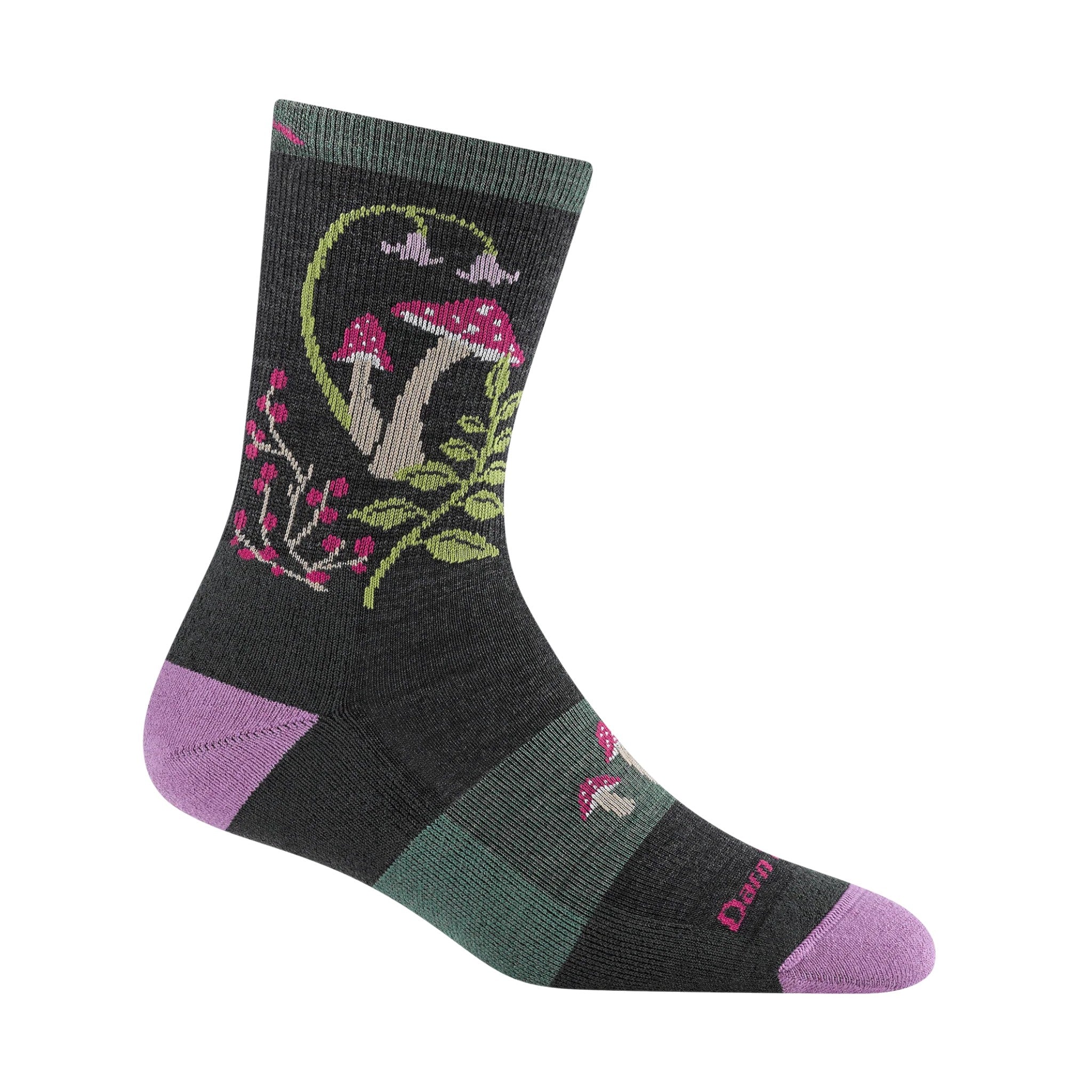 Darn Tough Women's Mellow Mushroom Micro Crew Lightweight Cushion Hiking Socks