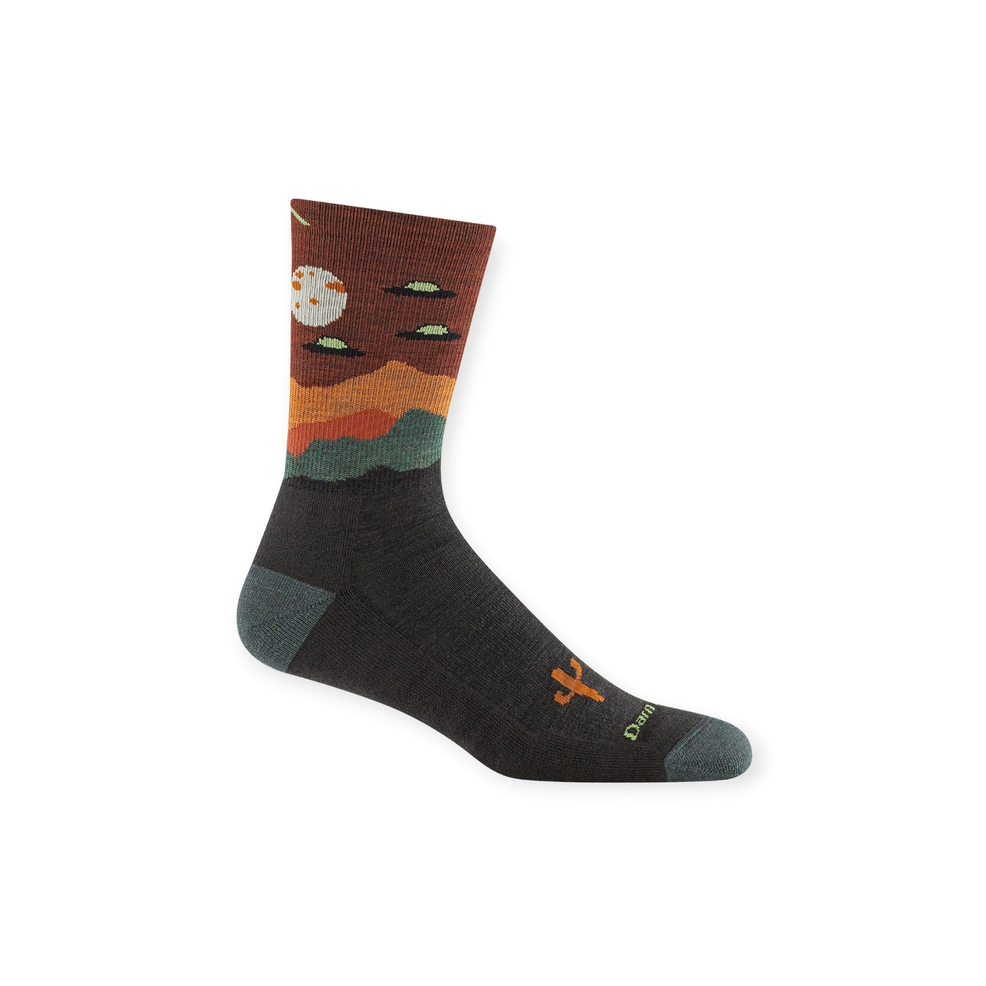 Darn Tough Men's Spaced Out Micro Crew Lightweight Cushion Hiking Socks - FERAL