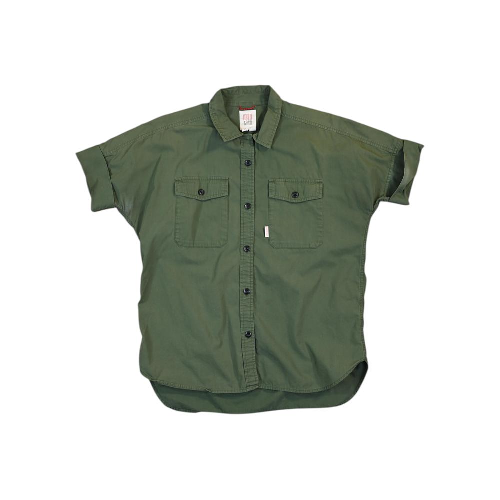 Topo Designs Women's Desert Short Sleeve Shirt Green M Used - FERAL