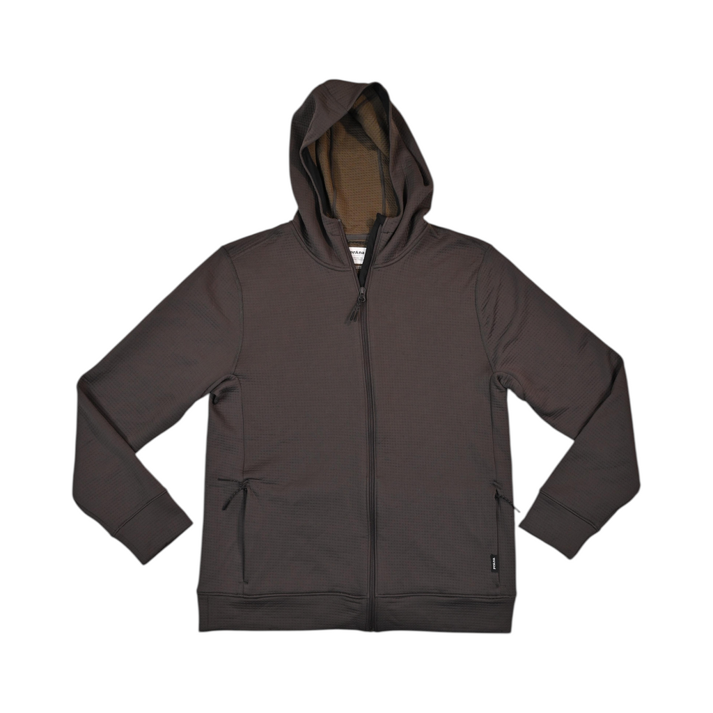 Prana Men's Gridlocked FZ Hooded Fleece Sweater