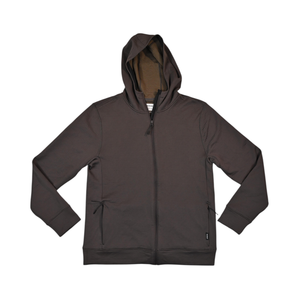 Prana Men's Gridlocked FZ Hooded Fleece Sweater
