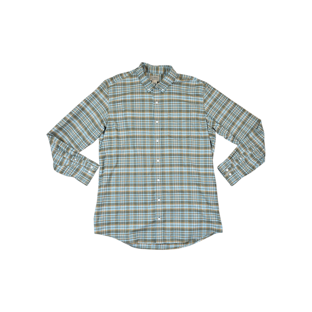 Ll Bean Men's Traditional Fit Lightweight Flannel Shirt - FERAL
