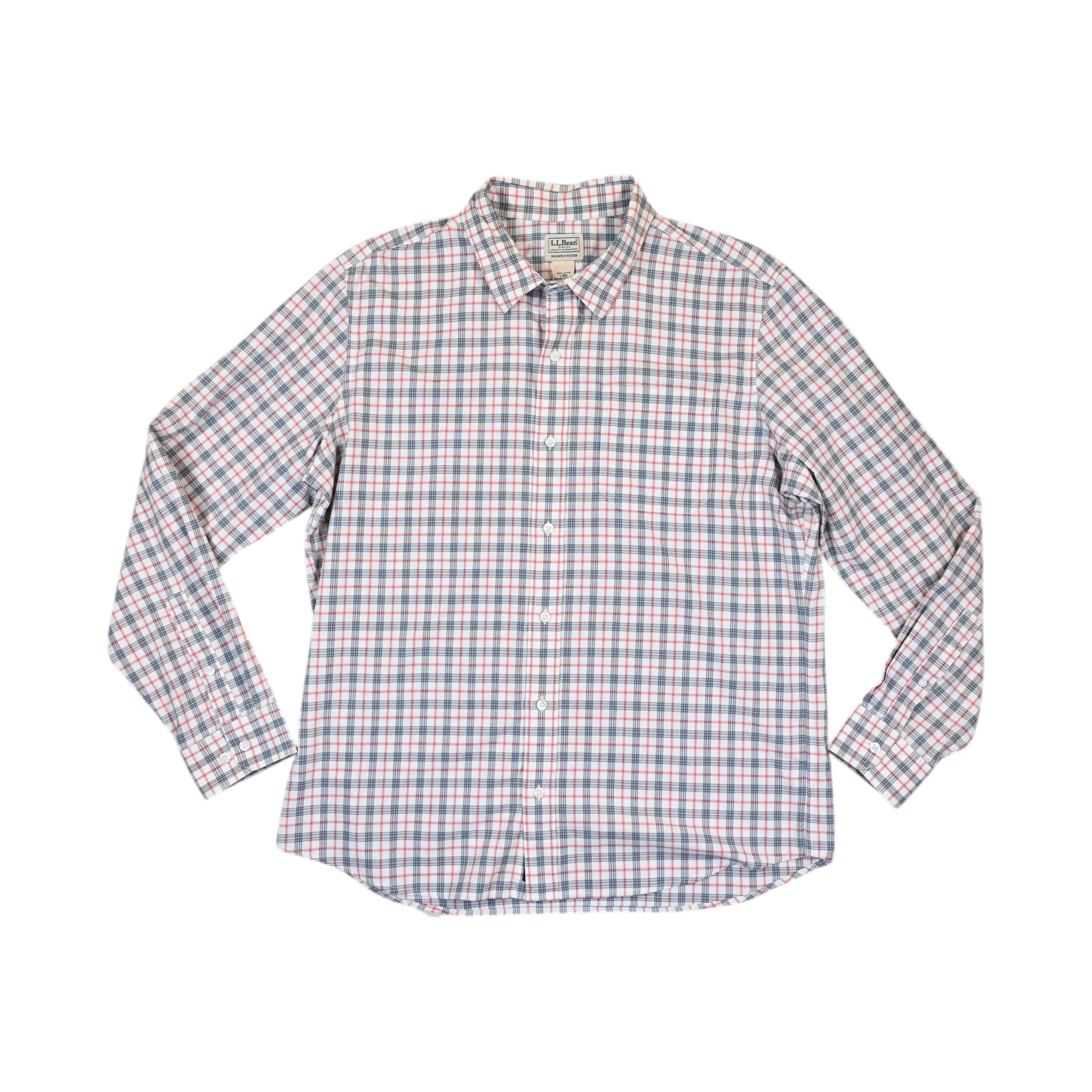 Ll Bean Men's Kennebunk Sport Long Sleeve Button Up