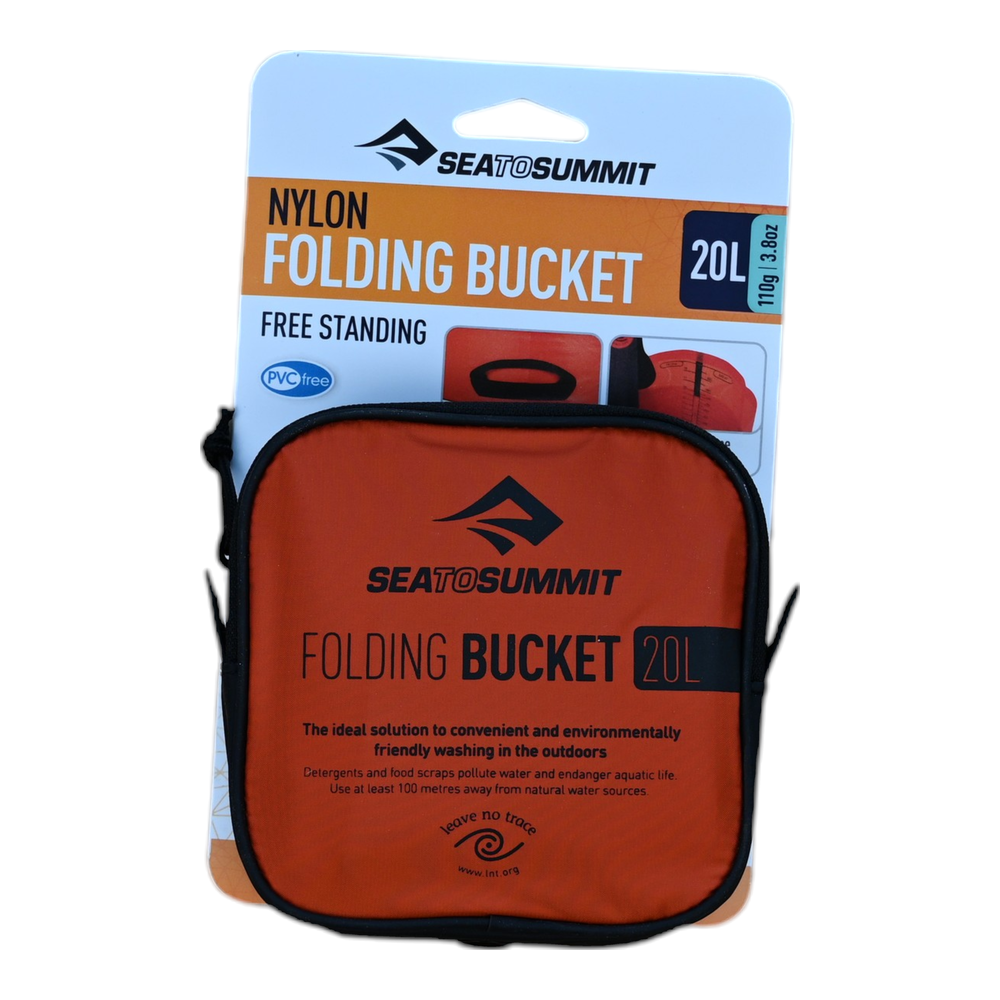 Sea to Summit Nylon Folding Bucket 20L Red USED - FERAL