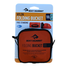 Sea to Summit 10L Nylon Folding Bucket Red USED - FERAL