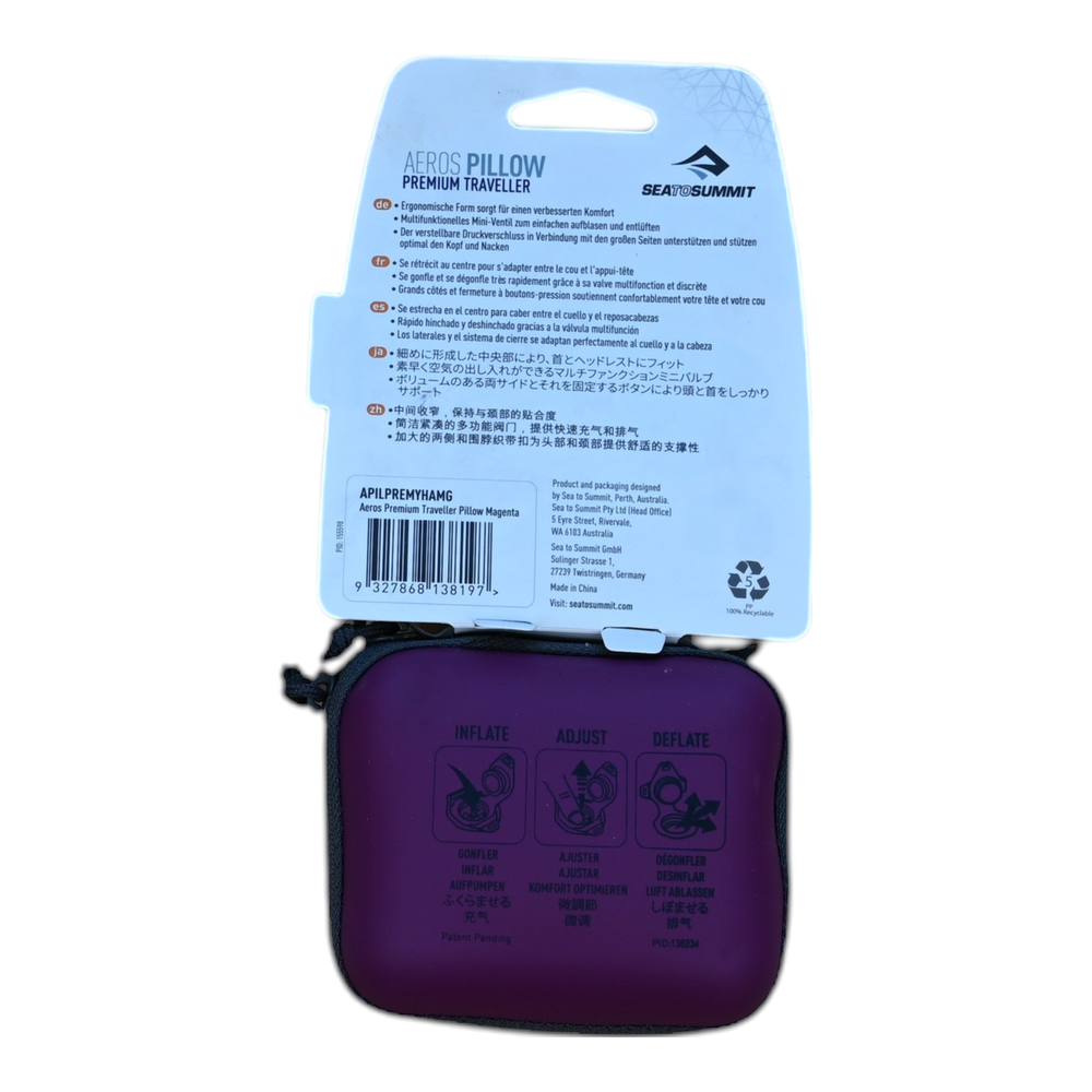 Sea to Summit Aeros Premium Traveller Pillow Purple USED - FERAL