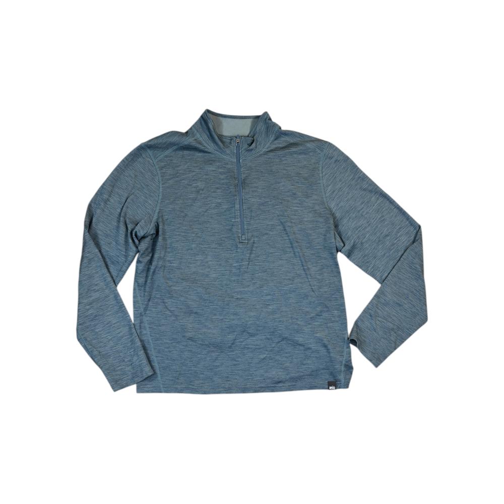 Rei Men's 1/4 Zip Baselayer Shirt Blue L Used - FERAL