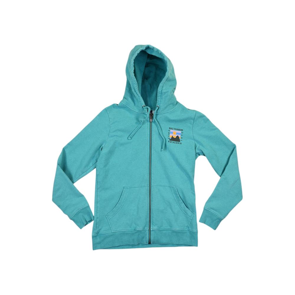 Patagonia Women's Ridge Rise Midweight Full Zip Hoodie Teal S Used - FERAL