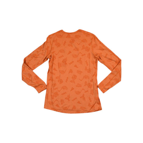 Rei Women's 100% Merino Baselayer Shirt Orange M Used - FERAL