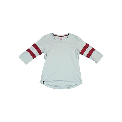 Flylow Women's Hawkins Shirt Blue/Maroon S Used - FERAL