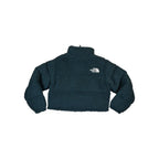 North Face Women's RARE High Pile Nuptse Fleece Jacket Green M Used - FERAL