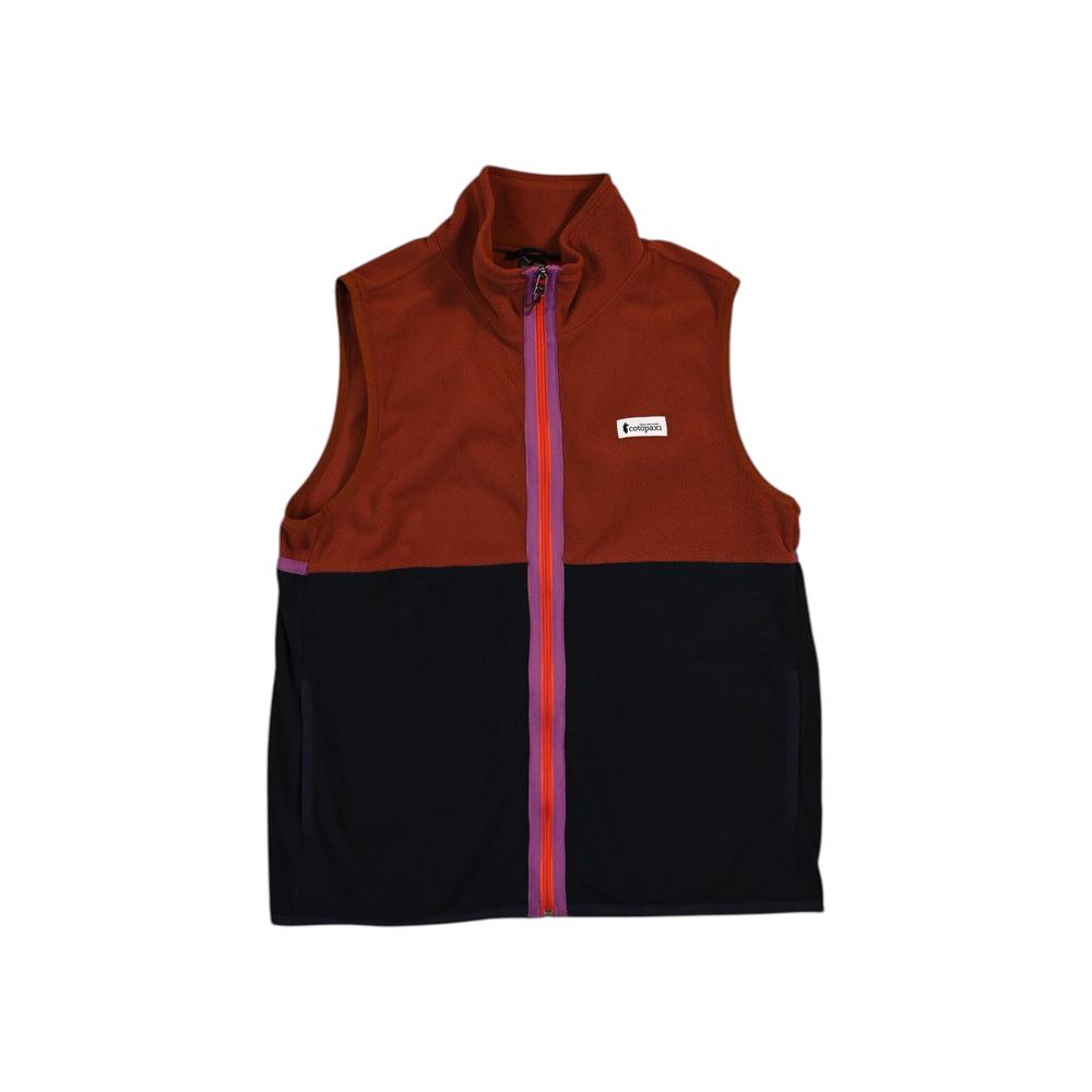 Cotopaxi Women's Amado Fleece Vest Brown/Navy L Used - FERAL
