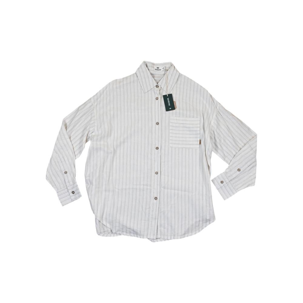 Tentree Women's West End Shirt Undyed/Double Stripe M Used - FERAL