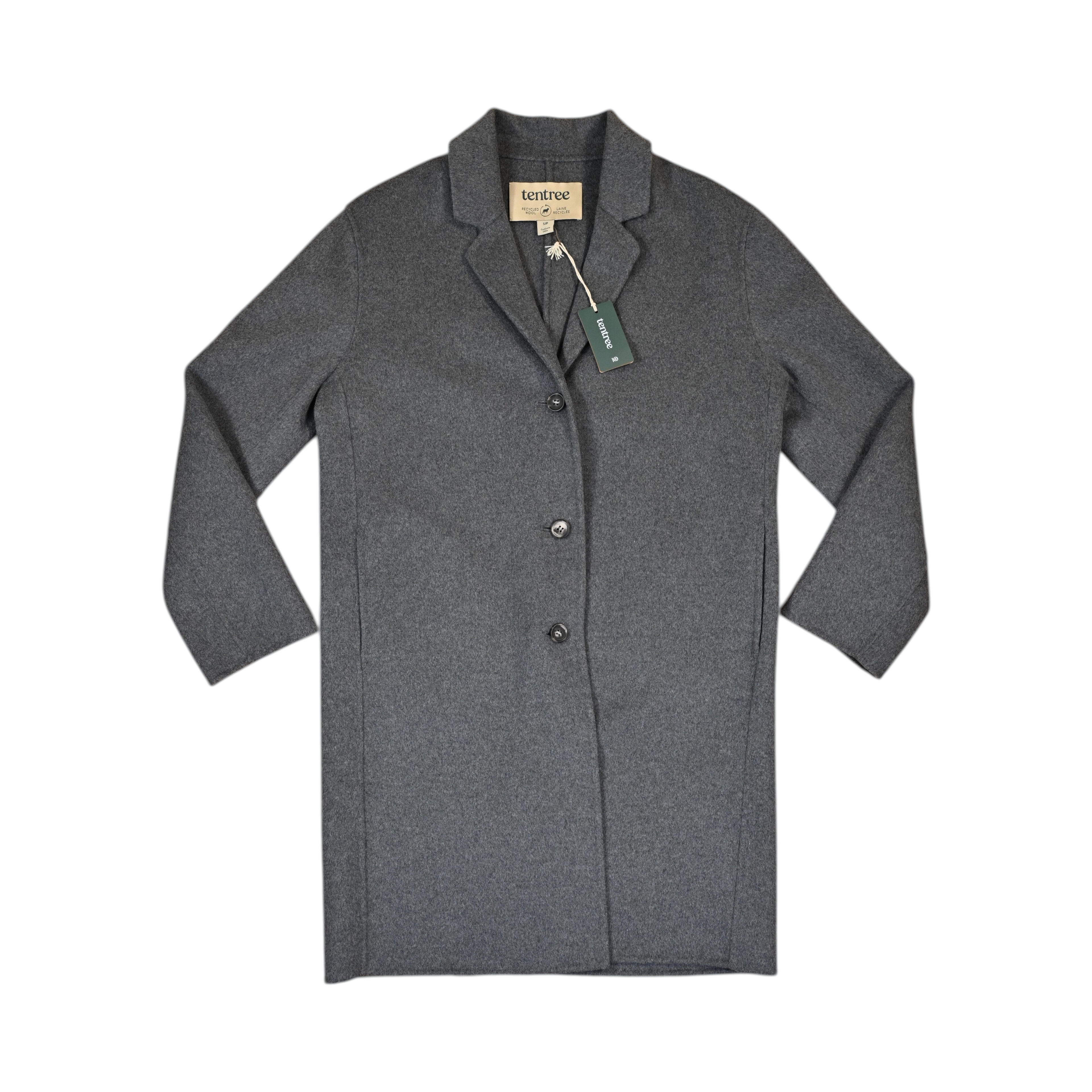 Tentree Women's Wool Longline Casual Jacket