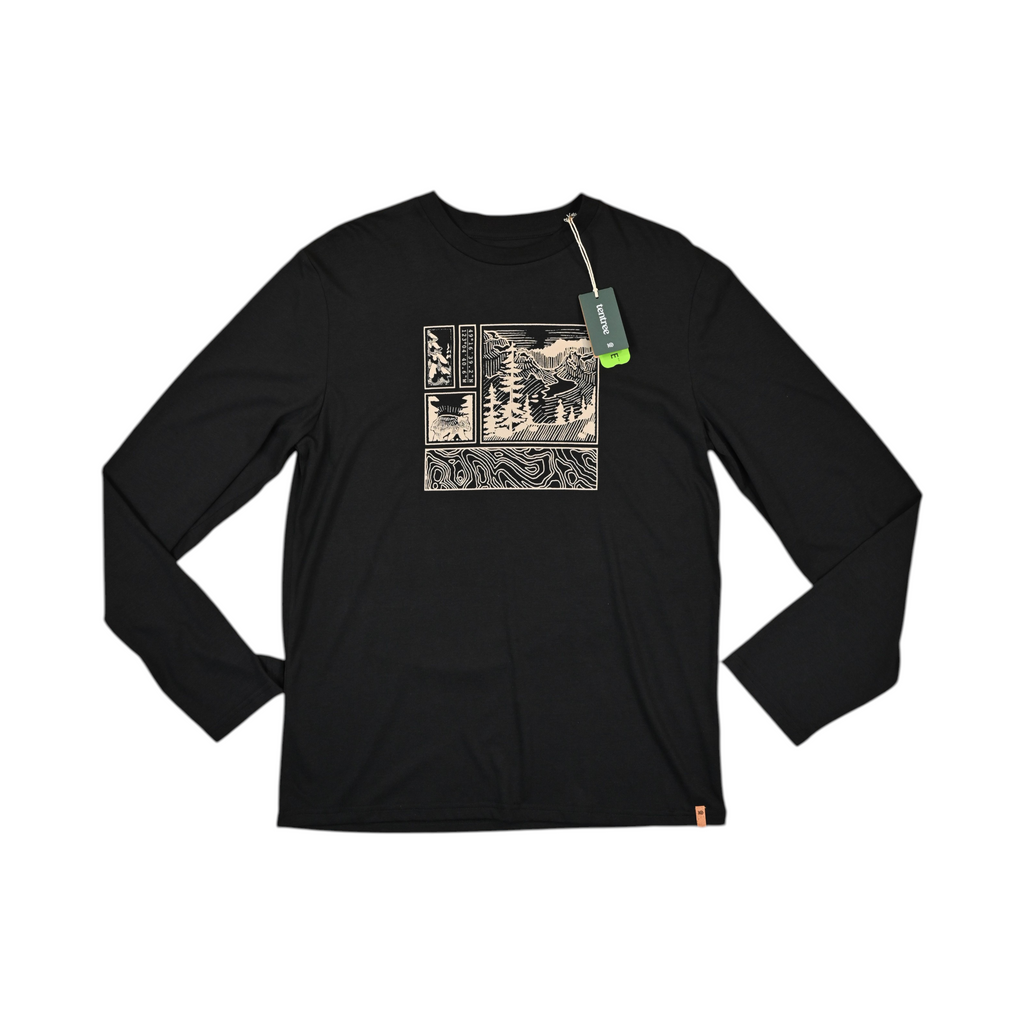 Tentree Men's Topography Stamp Long Sleeve Shirt