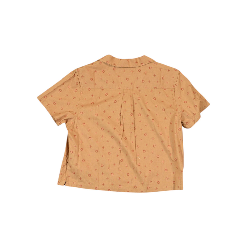 Topo Designs Women's Daytripper Shirt Tossed Motif Goldenrod - FERAL
