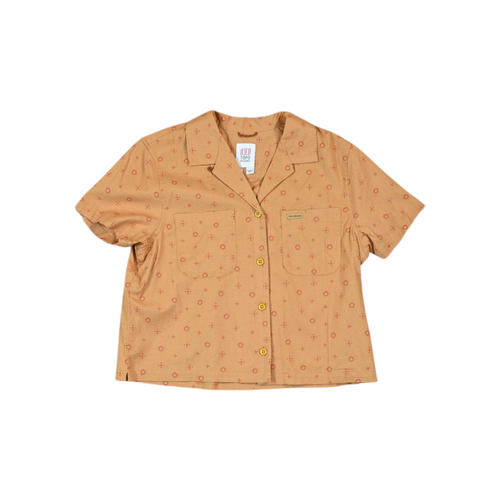 Topo Designs Women's Daytripper Shirt Tossed Motif Goldenrod - FERAL
