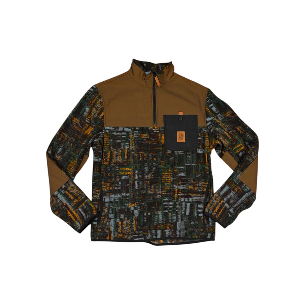 Topo Designs Men's Vista 1/4 Zip Lightweight Fleece Forest Halfpipe M Sample - FERAL