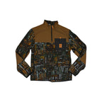 Topo Designs Men's Vista 1/4 Zip Lightweight Fleece Forest Halfpipe M Sample - FERAL