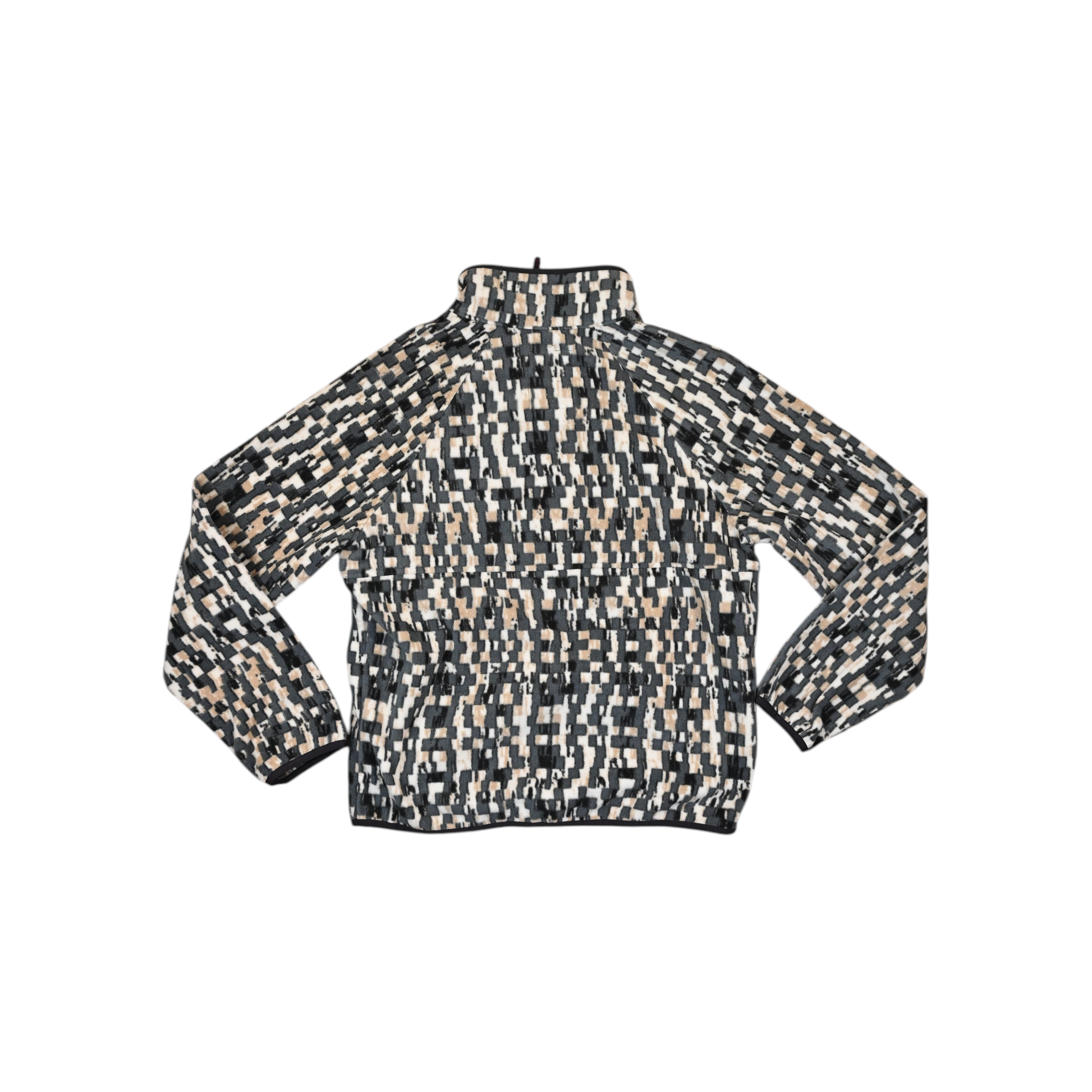 Topo Designs Women's Vista 1/4 Zip Lightweight Fleece Downhill Geo Print - FERAL