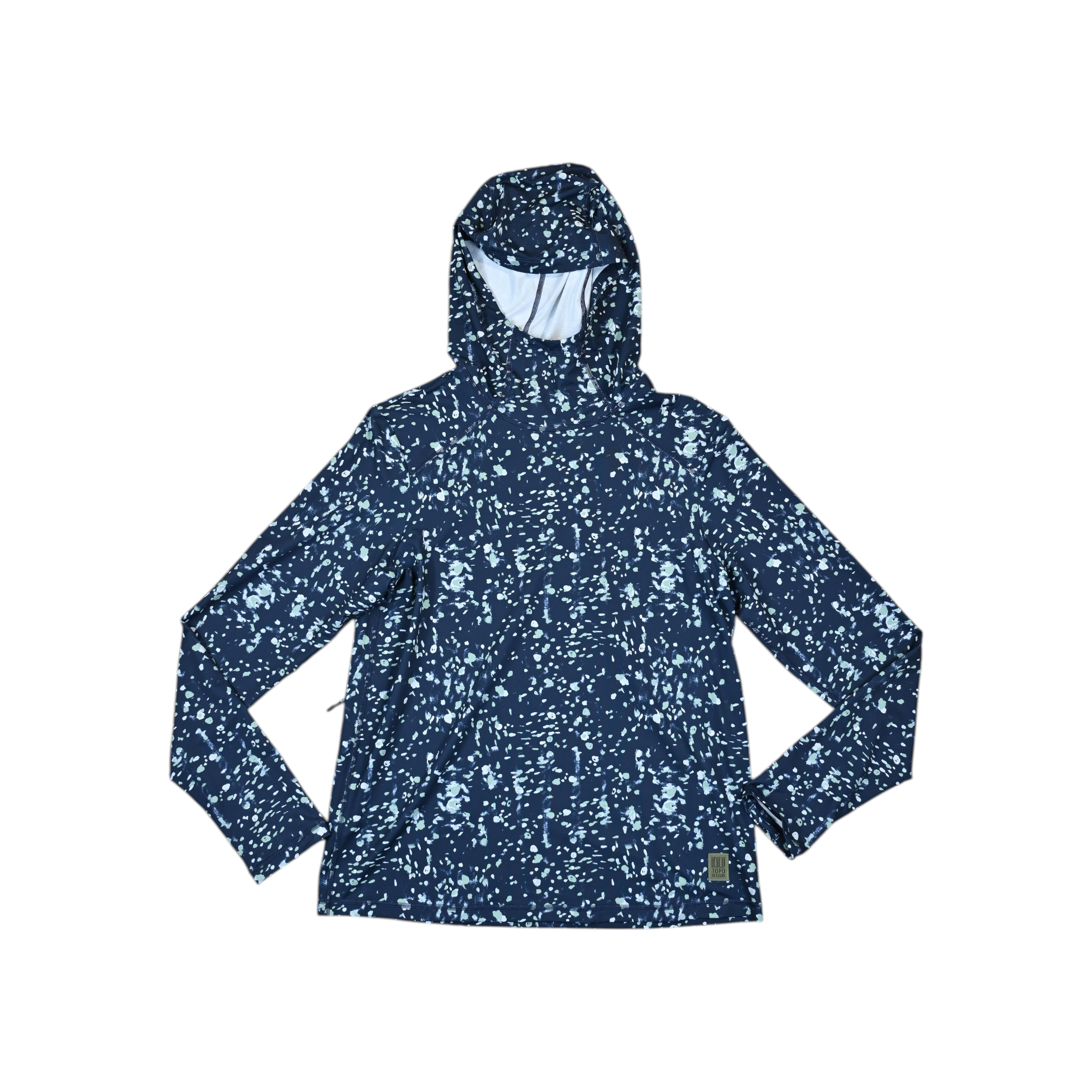 Topo Designs Women's Sun Hoodie Riverbed Midnight - FERAL