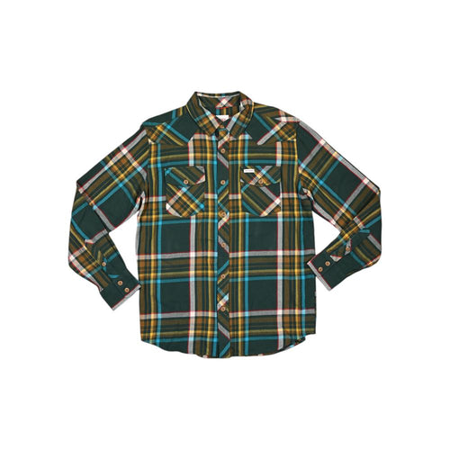 Topo Designs Men's Mountain Shirt Forest Multi Long Sleeve Shirt M Sample - FERAL