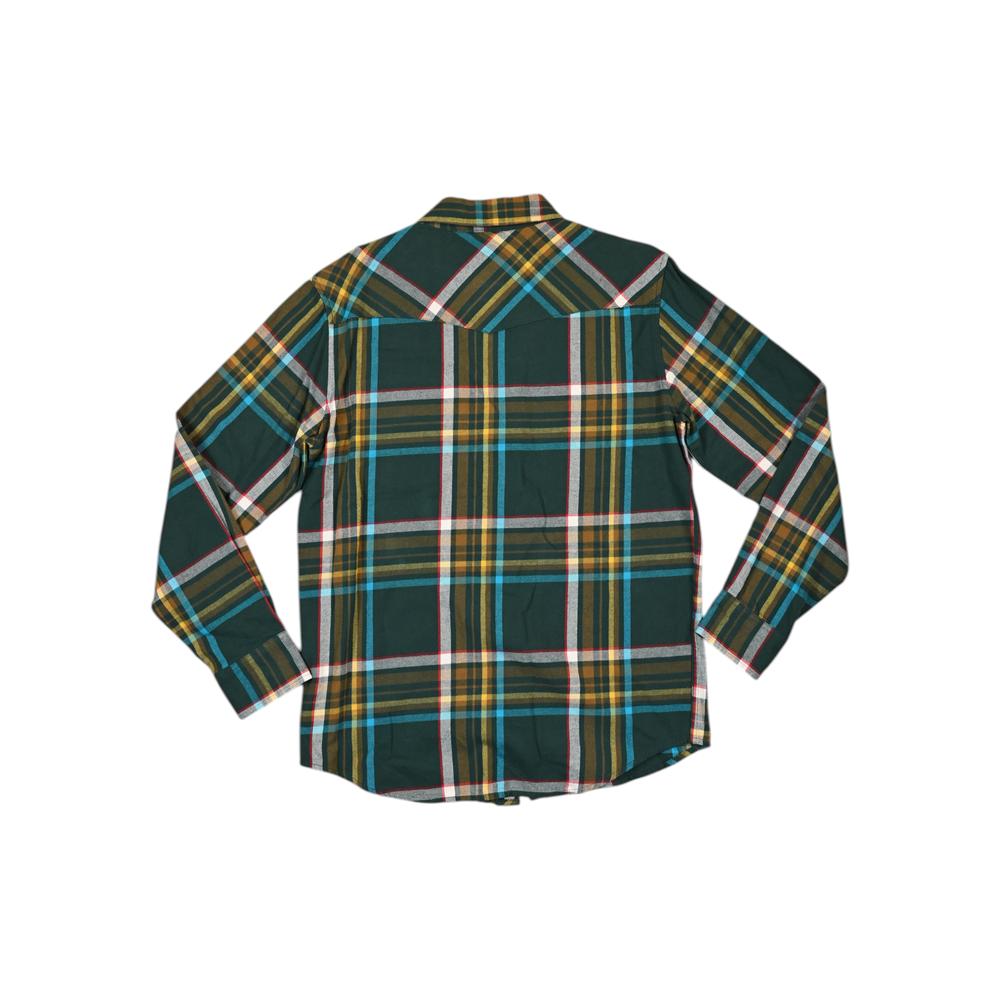 Topo Designs Men's Mountain Shirt Forest Multi Long Sleeve Shirt M Sample - FERAL