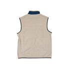 Topo Designs Men's Vista Lightweight Fleece Oatmeal/Pond Blue Vest M Sample - FERAL