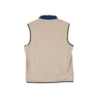 Topo Designs Men's Vista Lightweight Fleece Oatmeal/Pond Blue Vest M Sample - FERAL