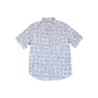 Topo Designs Men's Desert Short Sleeve Shirt Breeze Blue Geo Print M Sample - FERAL