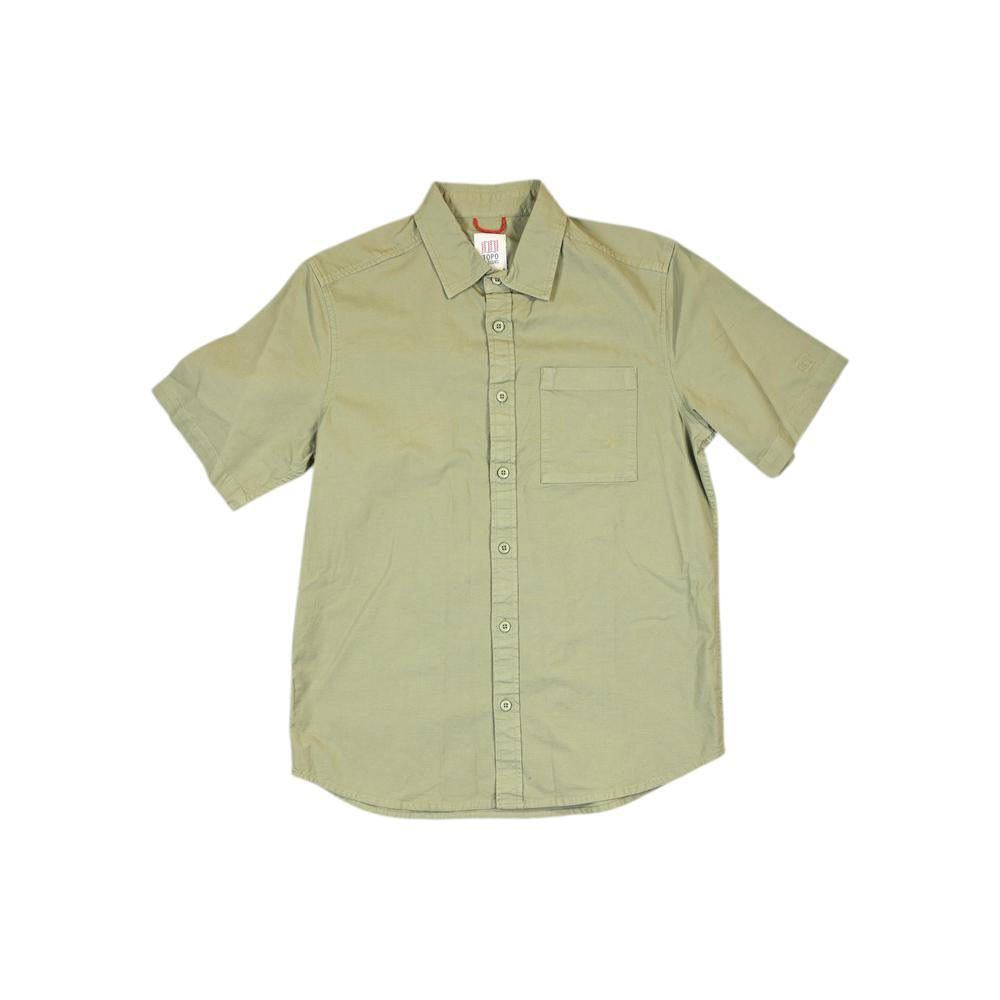 Topo Designs Men's Desert Shirt Oil Green M Sample - FERAL