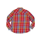 Topo Designs Women's Onlooker Twill Shirt Jacket Salsa/Bone White Multi M Used - FERAL