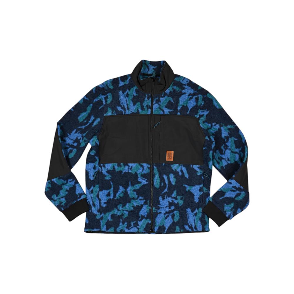 Topo Designs Men's Summit Rise Full Zip Fleece Jacket Tectonic/Black M Sample - FERAL