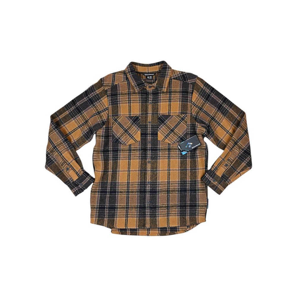Black Diamond Men's Project Heavy Flannel Flax Black M Sample - FERAL