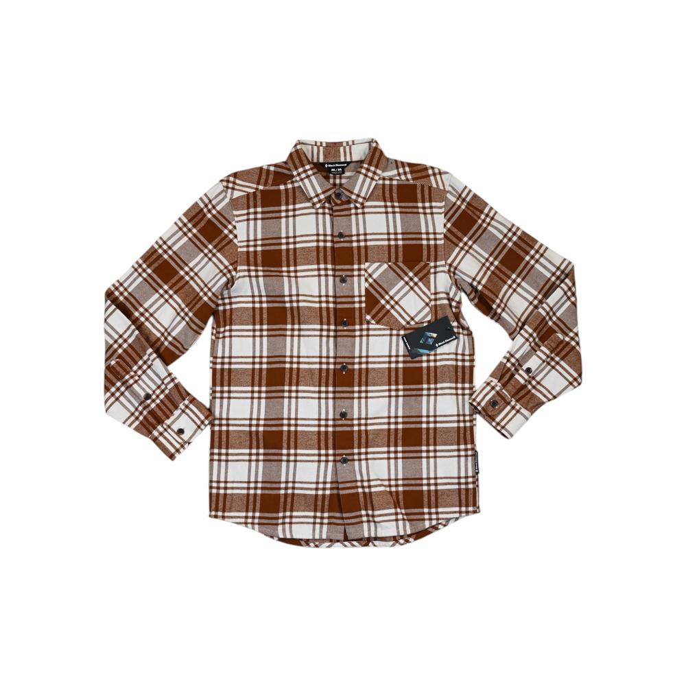 Black Diamond Men's Project Flannel M Clay/Off White Sample - FERAL