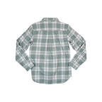 Black Diamond Women's Project Twill Long Sleeve Shirt Green/Cream Sample - FERAL