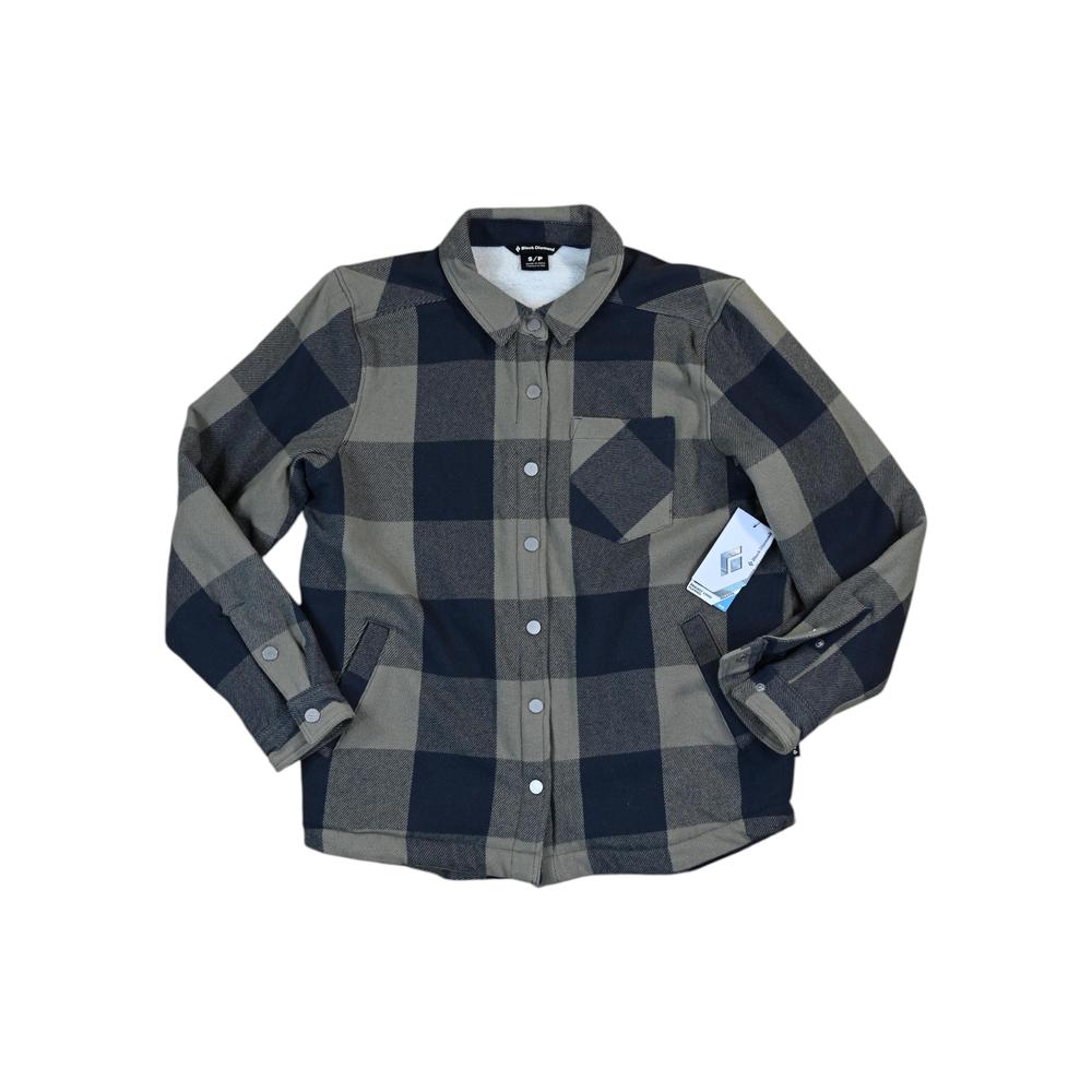 Black Diamond Women's Project Lined Flannel Charcoal/Pink Smoke S Sample - FERAL