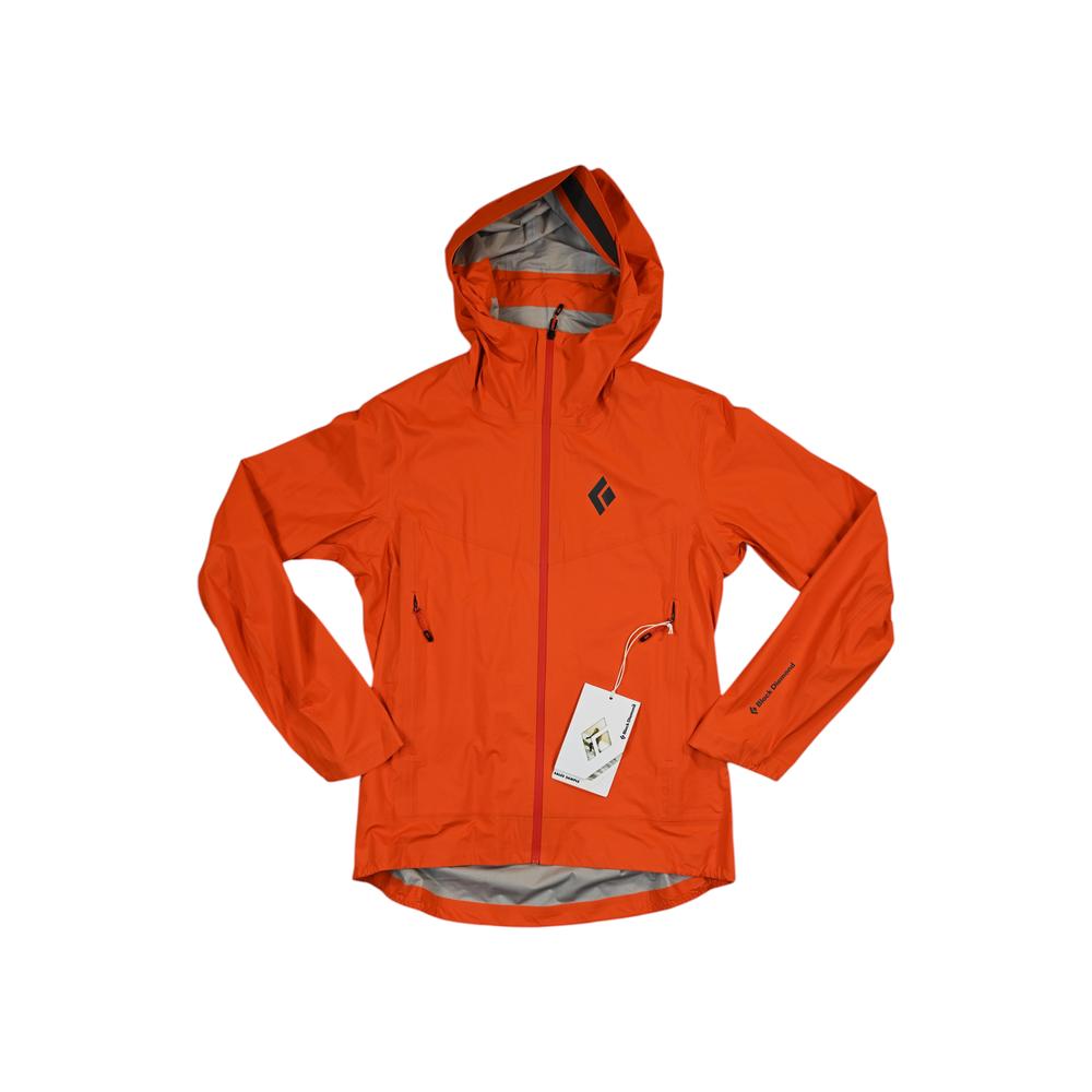 Black Diamond Women's Deploy 3L Rain Shell Jacket Octane S Sample - FERAL