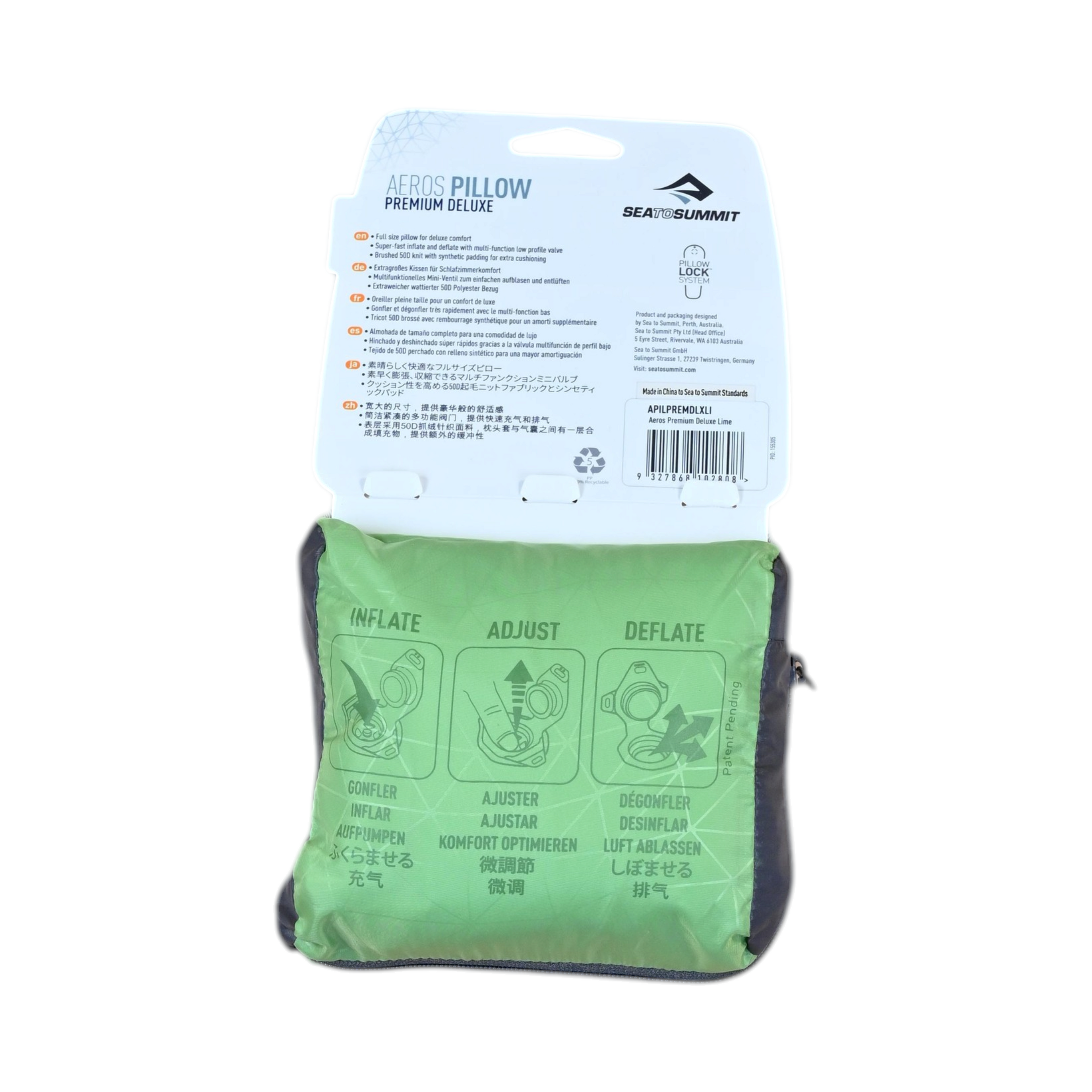 Sea to Summit  Pillow Aeros Premium Deluxe Green  USED