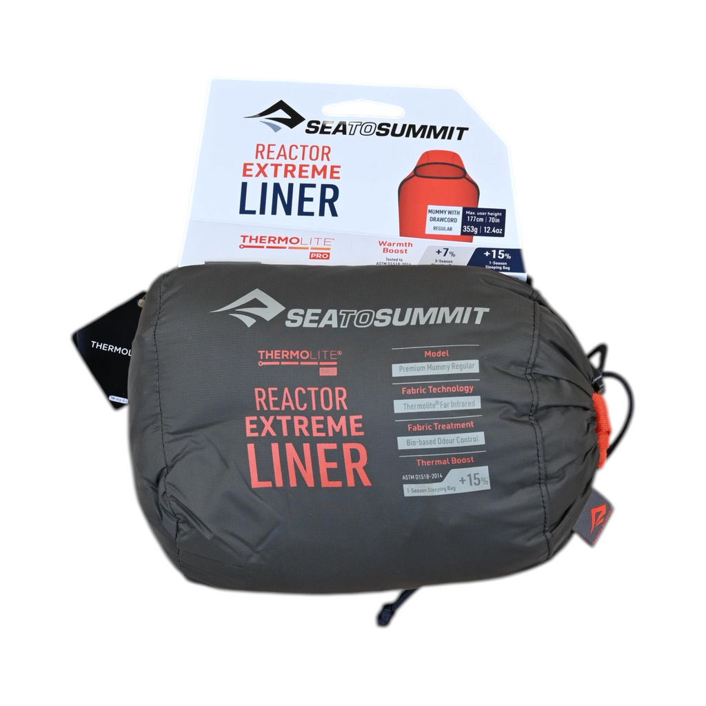 Sea To Summit Extreme Reactor Mummy with Drawcord Sleeping Bag Liner