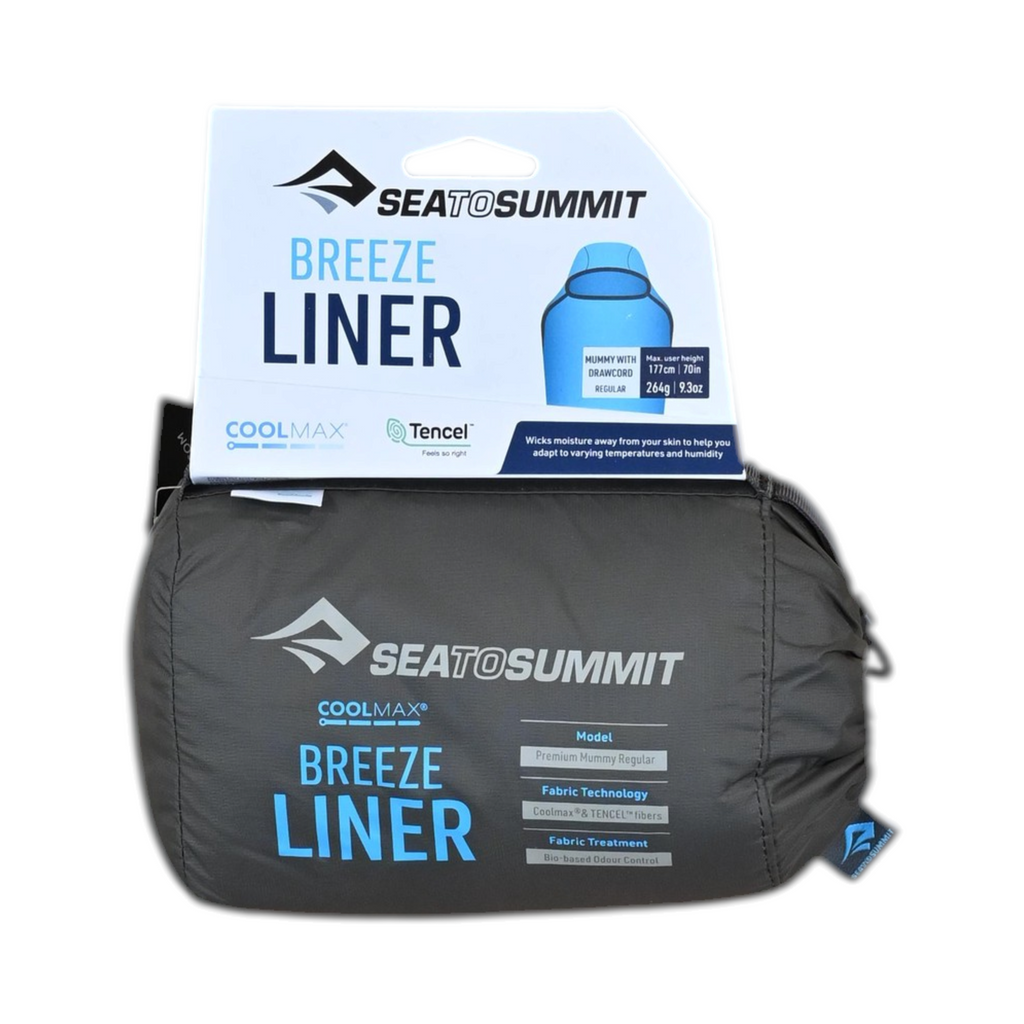 Sea To Summit Breeze Mummy with Drawcord Sleeping Bag Liner