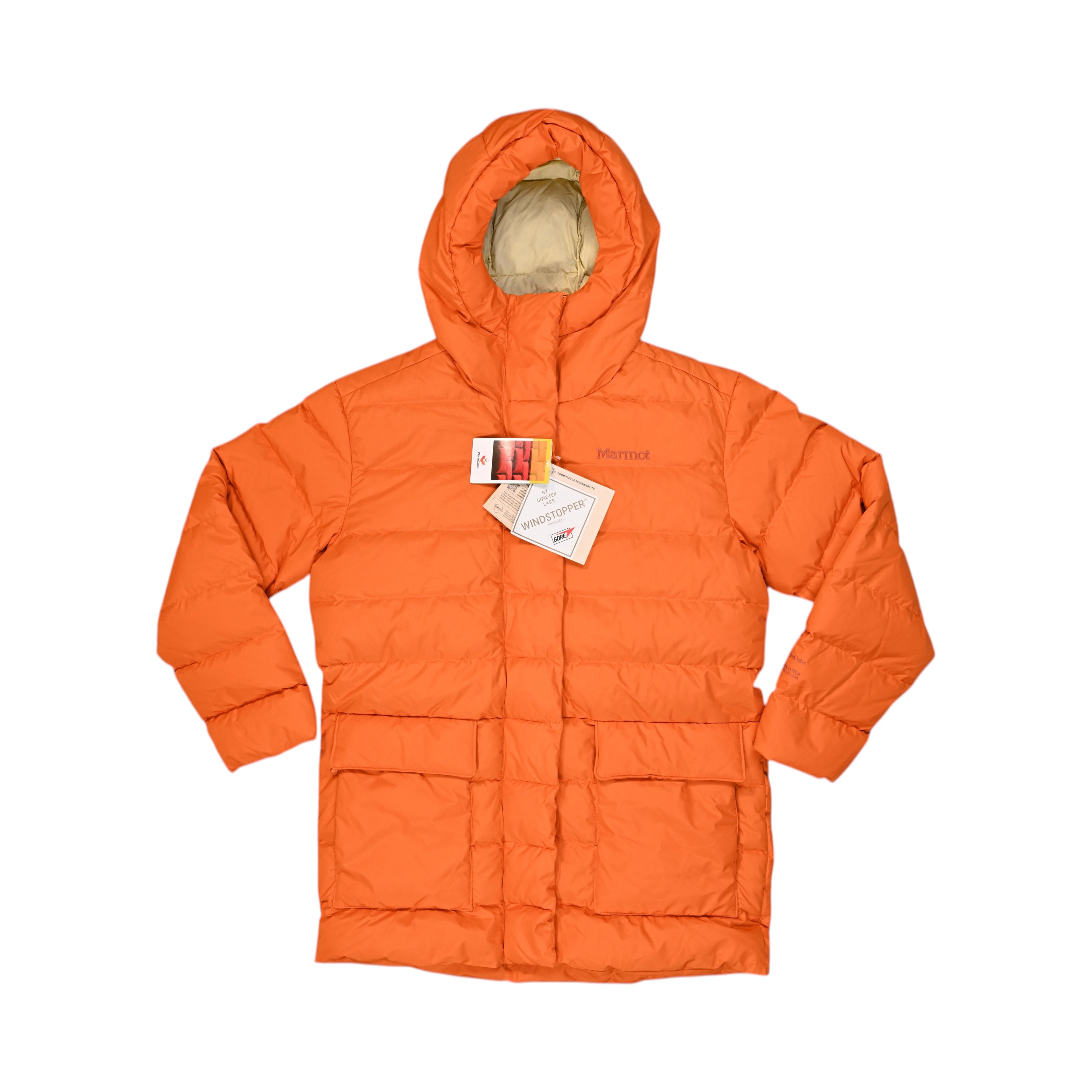 Marmot Women's WarmCube GORE-TEX Golden Mantle Insulated Jacket Orange