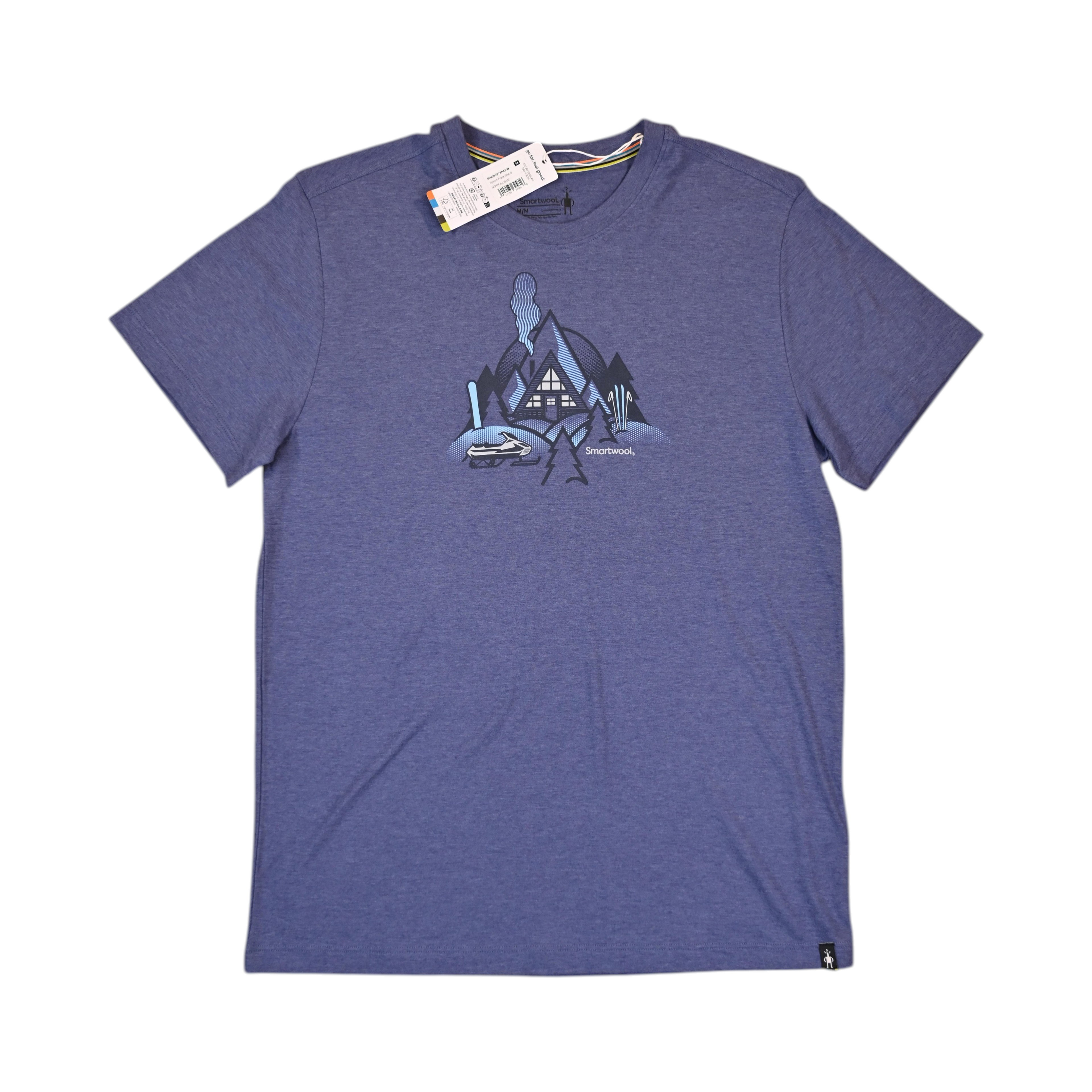 Smartwool Men's Alpine A-Frame Short Sleeve Graphic Tee Navy
