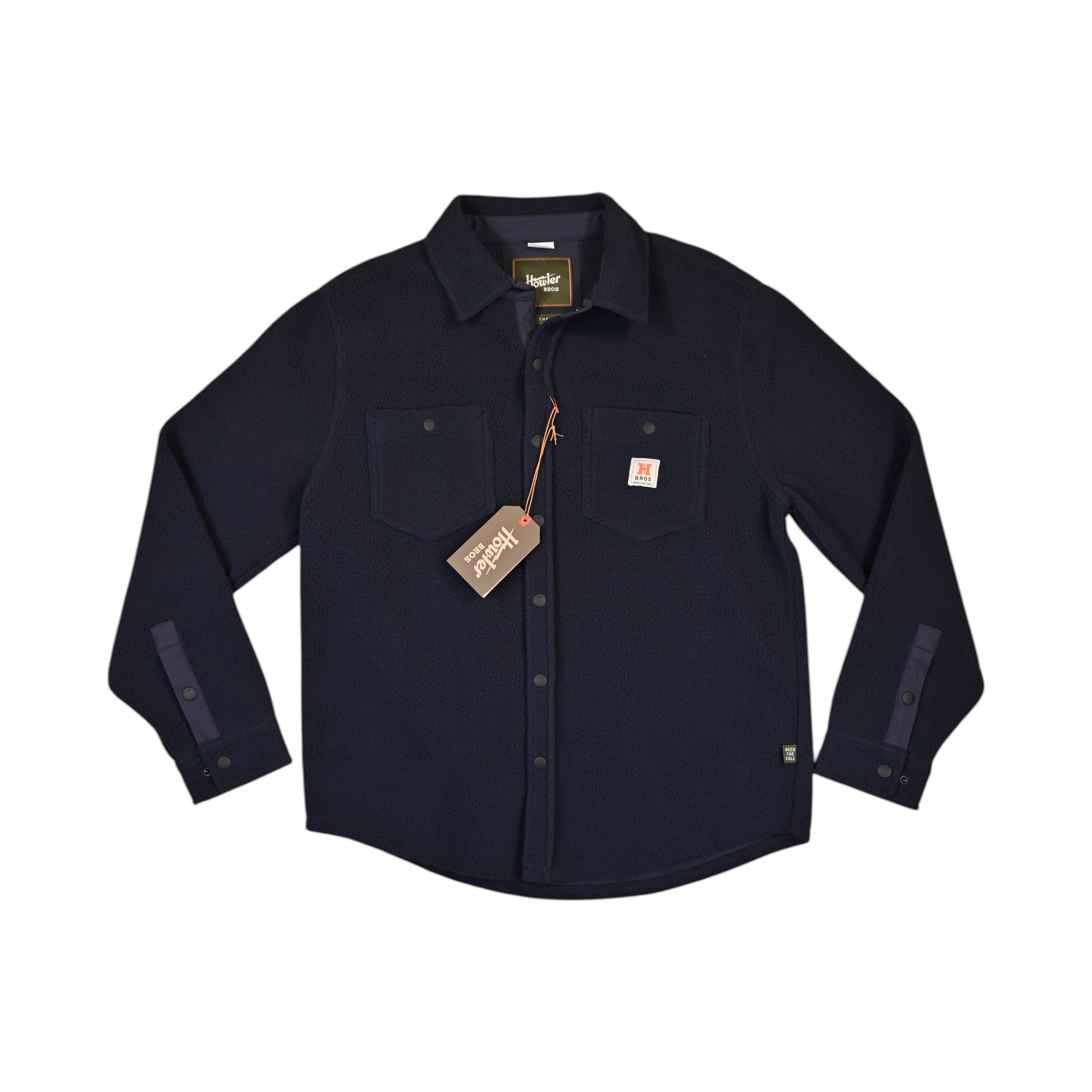 Howler Brothers Men's Allegheny Fleece Overshirt Navy