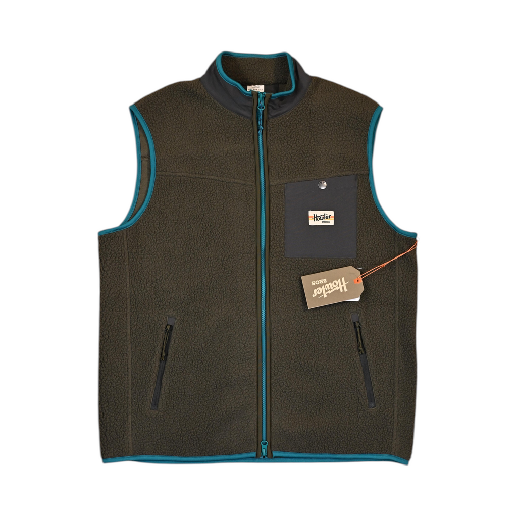 Howler Brothers Men's Chisos Fleece Vest Green