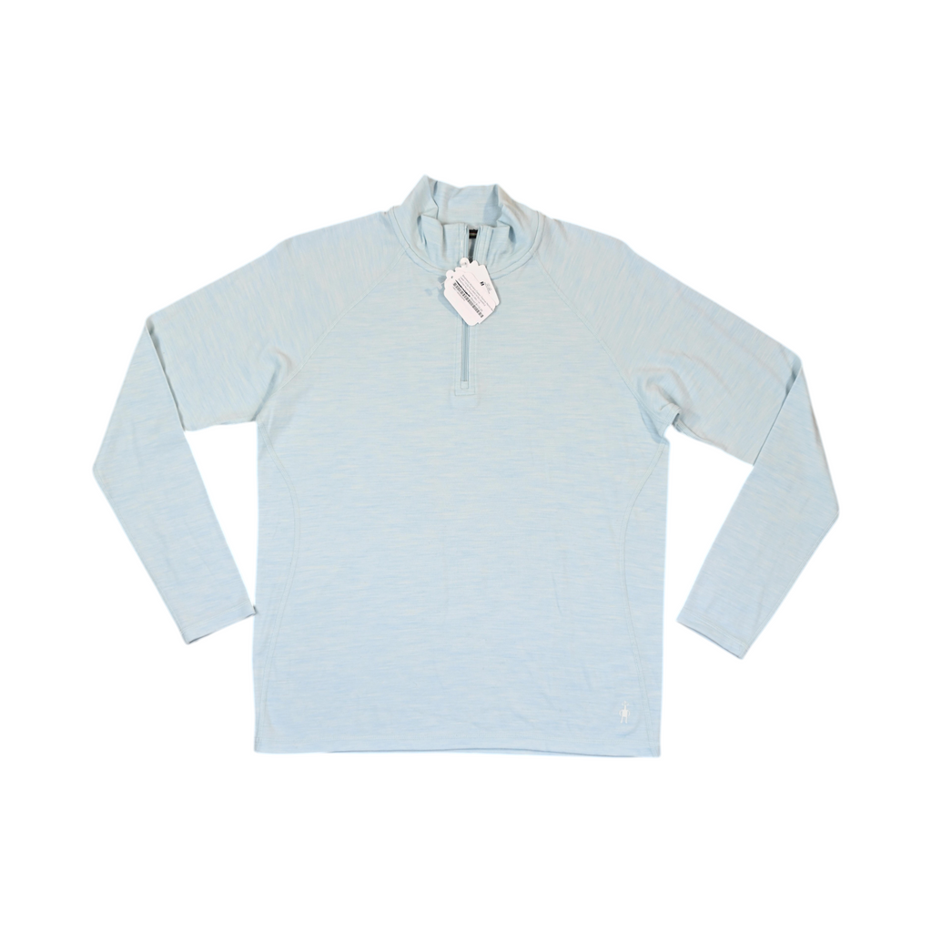 Smartwool Women's Classic Thermal Merino Base Layer 1/4 Zip Plus Blue